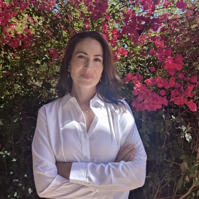 Portrait with Bougainvillea